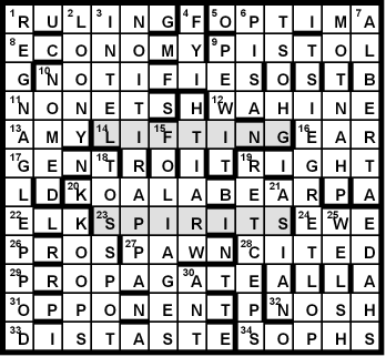 Bringing Good Cheer solution grid